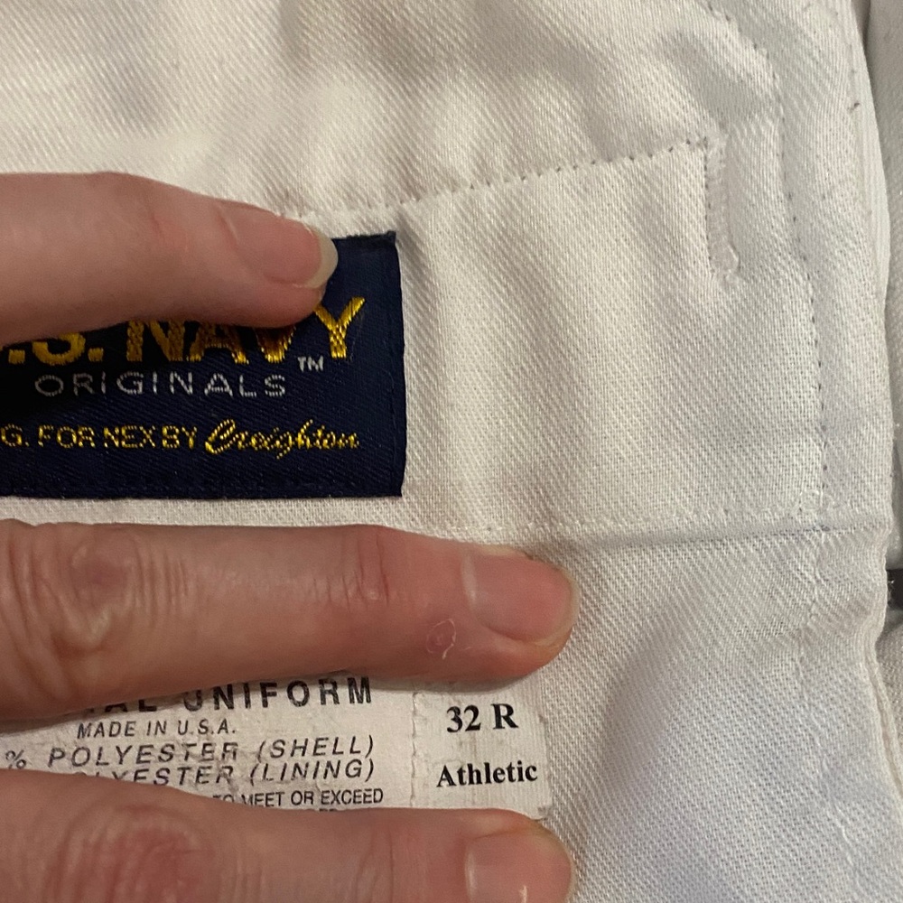 US Navy Uniform Classic White Men's Pants - Picture 10 of 10